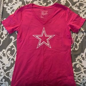 Cowboys Her Style Pink T-Shirt